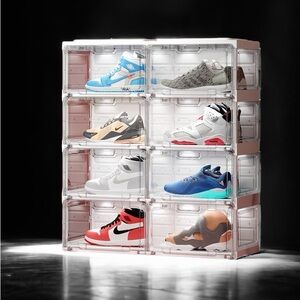 Clear Stackable Shoe Storage Boxes
